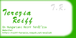 terezia reiff business card